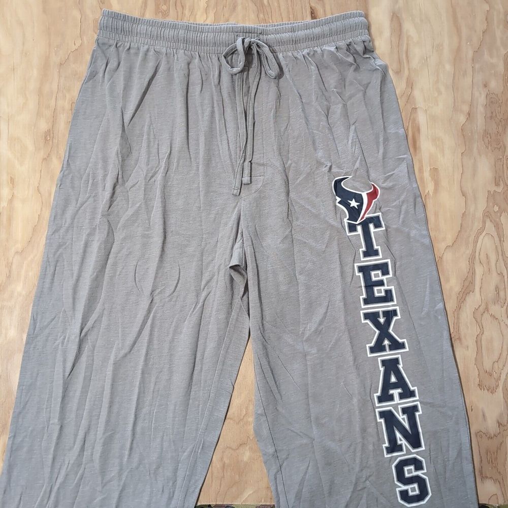 Vintage NFL Houston Texans Lightweight Thin Comfortable Sweatpants Gray 30x31